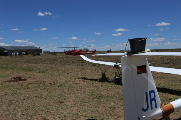 Landende helicopter