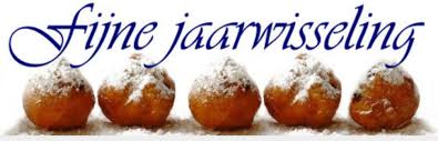 Oliebollen met tekst gelukkig nieuw jaar